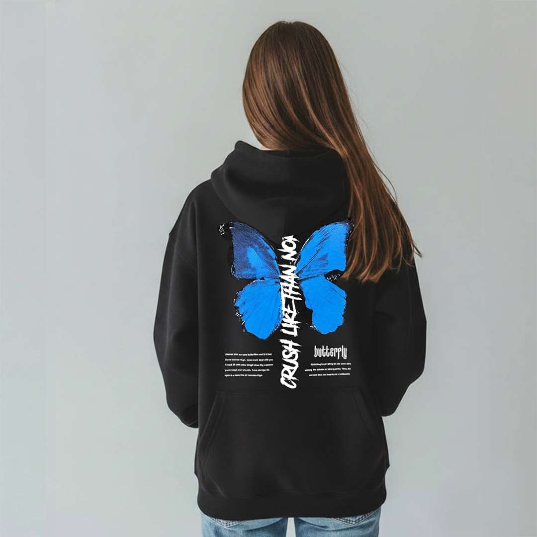 Butterfly Blue Premium Oversize Hoodie
