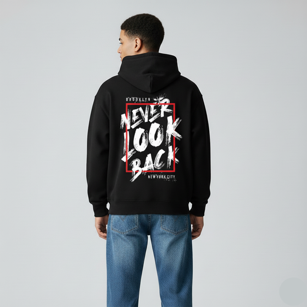 Never Look Back Premium Oversize Hoodie